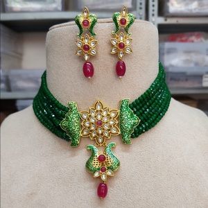 Green Beaded Necklace